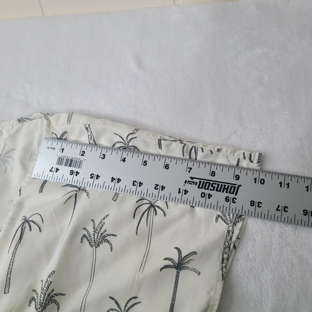 Marine Layer Camila Women's Mini Dress in White Palm Print Size Small - Picture 6 of 10